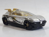 2009 Hot Wheels 3 Lane Super Speedway Octainium Chrome Die Cast Toy Car Vehicle