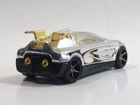 2009 Hot Wheels 3 Lane Super Speedway Octainium Chrome Die Cast Toy Car Vehicle