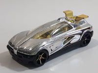 2009 Hot Wheels 3 Lane Super Speedway Octainium Chrome Die Cast Toy Car Vehicle