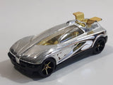 2009 Hot Wheels 3 Lane Super Speedway Octainium Chrome Die Cast Toy Car Vehicle