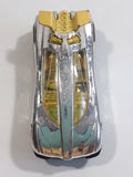 2009 Hot Wheels 3 Lane Super Speedway Octainium Chrome Die Cast Toy Car Vehicle