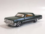 2011 Hot Wheels '63 Chevy Impala Dark Green Die Cast Toy Car Vehicle