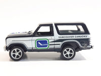 VHTF 1999 Racing Champions '80 Ford Bronco NHL Vancouver Canucks Ice Hockey Team Dark Blue and White Die Cast Toy Car Vehicle