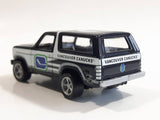 VHTF 1999 Racing Champions '80 Ford Bronco NHL Vancouver Canucks Ice Hockey Team Dark Blue and White Die Cast Toy Car Vehicle