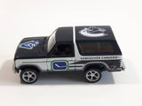 VHTF 1999 Racing Champions '80 Ford Bronco NHL Vancouver Canucks Ice Hockey Team Dark Blue and White Die Cast Toy Car Vehicle