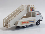 Vintage 1974 Tomica Tomy Pocket Cars No. 38 50 Toyota Hiace American Airlines Airport Airplane Stairs Truck White 1/68 Scale Die Cast Toy Car Vehicle Made in Japan