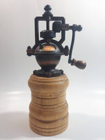 Vintage Style Wood and Copper Finish Metal Coffee Pepper Grinder Mill