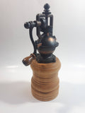 Vintage Style Wood and Copper Finish Metal Coffee Pepper Grinder Mill