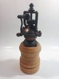 Vintage Style Wood and Copper Finish Metal Coffee Pepper Grinder Mill