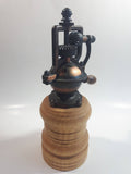 Vintage Style Wood and Copper Finish Metal Coffee Pepper Grinder Mill