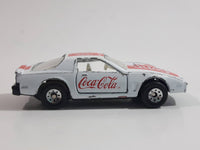 1988 Hartoy Coca Cola Coke Soda Pop Porsche 935 White Red #2 Die Cast Toy Car Vehicle with Opening Doors (Missing a Door)