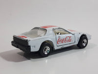 1988 Hartoy Coca Cola Coke Soda Pop Porsche 935 White Red #2 Die Cast Toy Car Vehicle with Opening Doors (Missing a Door)