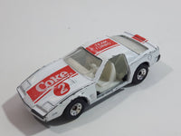 1988 Hartoy Coca Cola Coke Soda Pop Porsche 935 White Red #2 Die Cast Toy Car Vehicle with Opening Doors (Missing a Door)