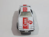 1988 Hartoy Coca Cola Coke Soda Pop Porsche 935 White Red #2 Die Cast Toy Car Vehicle with Opening Doors (Missing a Door)