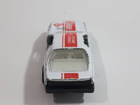 1988 Hartoy Coca Cola Coke Soda Pop Porsche 935 White Red #2 Die Cast Toy Car Vehicle with Opening Doors (Missing a Door)