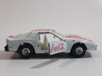 1988 Hartoy Coca Cola Coke Soda Pop Porsche 935 White Red #2 Die Cast Toy Car Vehicle with Opening Doors (Missing a Door)