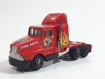 Regent Pro Engine Fire Dept Semi Tractor Truck Red Die Cast Toy Car Vehicle