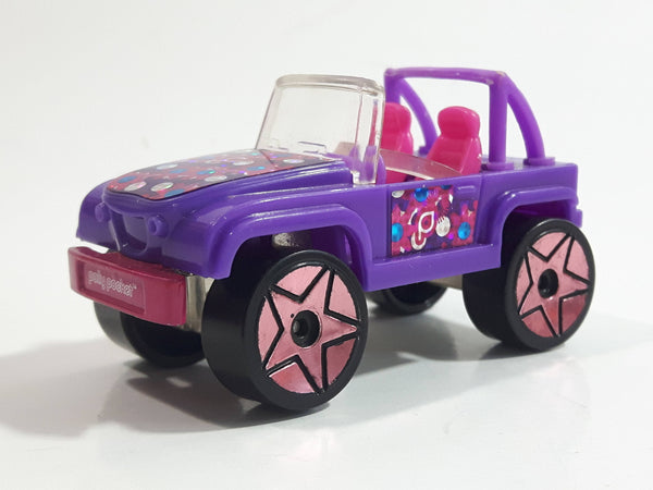 2007 Mattel Polly Pocket Jeep Purple Plastic Body Die Cast Toy Car Vehicle J1679