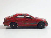 Motor Max No. 6066 Mercedes-Benz C Class Red Die Cast Toy Luxury Car Vehicle