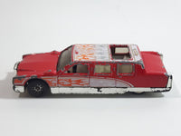 2002 Hot Wheels Happy Birthday Limozeen Red Enamel Die Cast Toy Car Limousine Limo Vehicle