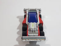 Maisto Unknown Model Red Blue Chrome Die Cast Toy Car Vehicle