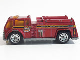 2006 Matchbox Fire 1 Water Pumper Fire Truck Red Die Cast Toy Emergency Rescue Firefighting Vehicle