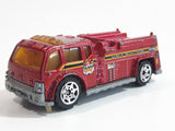 2006 Matchbox Fire 1 Water Pumper Fire Truck Red Die Cast Toy Emergency Rescue Firefighting Vehicle