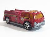 2006 Matchbox Fire 1 Water Pumper Fire Truck Red Die Cast Toy Emergency Rescue Firefighting Vehicle