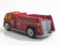 2006 Matchbox Fire 1 Water Pumper Fire Truck Red Die Cast Toy Emergency Rescue Firefighting Vehicle