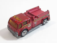 2006 Matchbox Fire 1 Water Pumper Fire Truck Red Die Cast Toy Emergency Rescue Firefighting Vehicle