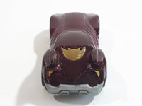 2012 Hot Wheels Howlin' Heat Metalflake Burgundy Die Cast Toy Car Vehicle