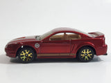 VHTF Rare 2004 Matchbox '99 Mustang Dark Red with Gold Stripes Die Cast Toy Car Vehicle