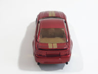 VHTF Rare 2004 Matchbox '99 Mustang Dark Red with Gold Stripes Die Cast Toy Car Vehicle