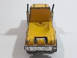 1990 Matchbox MOTOR-CITY Construction Peterbilt Cement Mixer Semi Tractor Truck Yellow 1/80 Scale Die Cast Toy Rig Vehicle