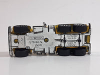 1990 Matchbox MOTOR-CITY Construction Peterbilt Cement Mixer Semi Tractor Truck Yellow 1/80 Scale Die Cast Toy Rig Vehicle