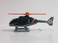 2018 Matchbox Wildfire Rescue Rescue Helicopter Dark Green Die Cast Toy Aircraft Vehicle