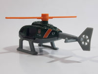 2018 Matchbox Wildfire Rescue Rescue Helicopter Dark Green Die Cast Toy Aircraft Vehicle