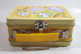 Easter Bunny Themed Small Lunch Box Style Tin Metal Container with Handle