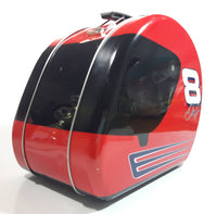 Action Racing NASCAR Winner's Circle Driver #8 Dale Earnhardt Jr. Red and Black Helmet Shaped Lunch Box Tin Metal Container