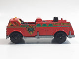 2002 Matchbox Rescue Rookies Bucket Fire Truck Red Red Die Cast Toy Car Vehicle