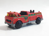 2002 Matchbox Rescue Rookies Bucket Fire Truck Red Red Die Cast Toy Car Vehicle