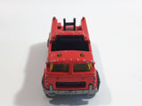 2002 Matchbox Rescue Rookies Bucket Fire Truck Red Red Die Cast Toy Car Vehicle