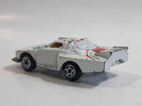 1980s Marz Karz White #91 Lancia Stratos Turbo Group S8006 Die Cast Toy Race Car