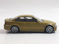 RealToy BMW M3 Gold Yellow Brown 1/59 Scale Die Cast Toy Car Vehicle