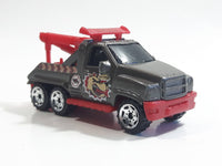 2003 Matchbox Wrecker Truck Gunmetal Gray Green with Red Die Cast Toy Car Vehicle