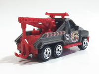 2003 Matchbox Wrecker Truck Gunmetal Gray Green with Red Die Cast Toy Car Vehicle