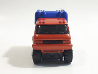 2002 Matchbox Kids' Cars of the Year Snow Tracker Arctic Track Truck Metallic Dark Orange and Blue Die Cast Toy Car Vehicle