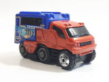 2002 Matchbox Kids' Cars of the Year Snow Tracker Arctic Track Truck Metallic Dark Orange and Blue Die Cast Toy Car Vehicle