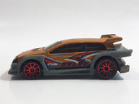 2004 Hot Wheels Night Breed Flight 03 Satin Bronze Orange with Grey Die Cast Toy Car Vehicle