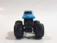 Unknown Brand Blue Monster Truck #24 Miniature Plastic Die Cast Toy Car Vehicle